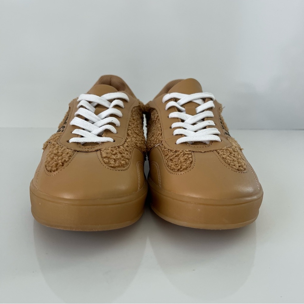 Zodiac Sansa Studded Sneakers Tan Shearling 10 - Picture 7 of 14